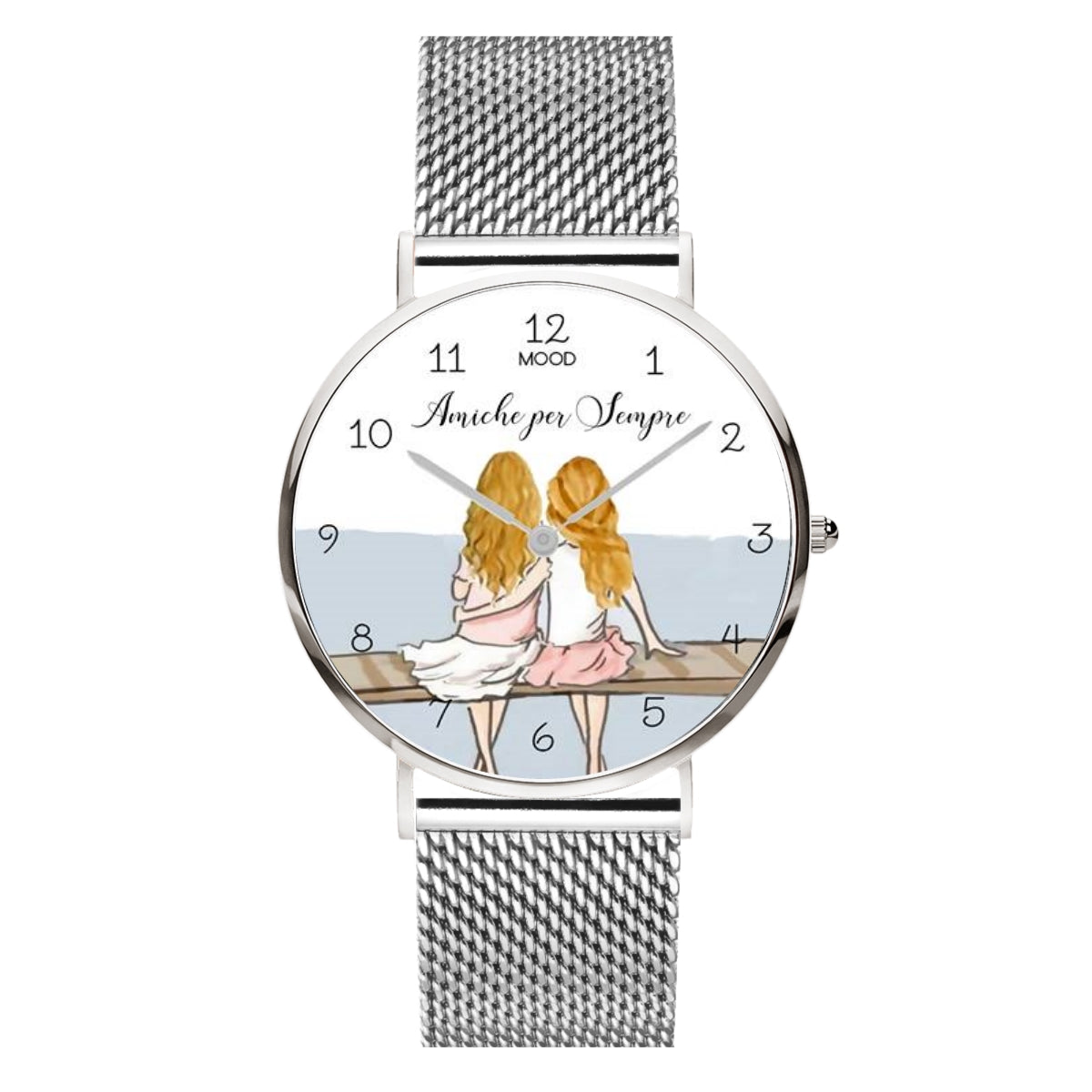orologio mood personalizzato amiche amicizia idea regalo best friendes orologio da polso disegni mood
