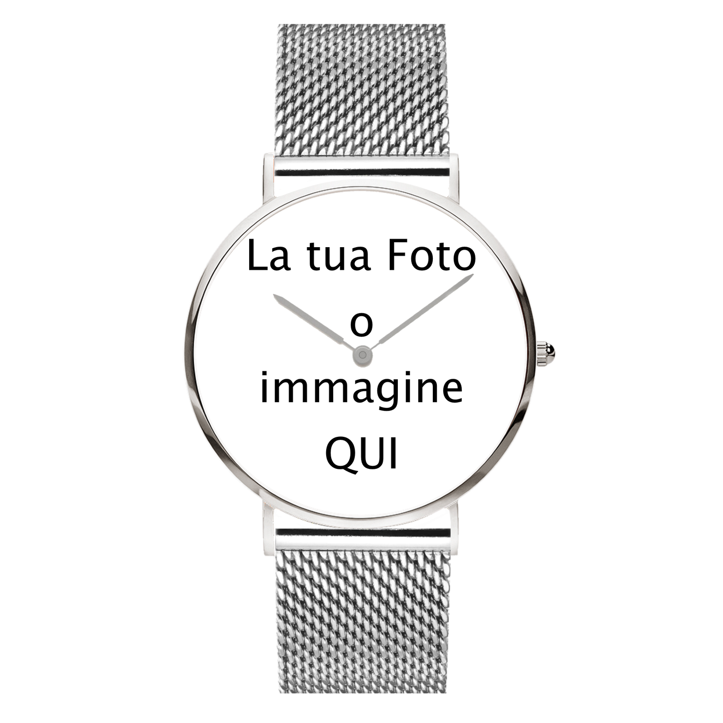 orologio da polso personalizzato con foto l'originale, idea regalo , natale , san valentino , festa del papà , compleanno , orologio al quarzo , resistente all'acqua , personalizzabile , carica la tua foto idea regalo originale , uomo donna , immagine , fotografia , accessorio moda mood watches