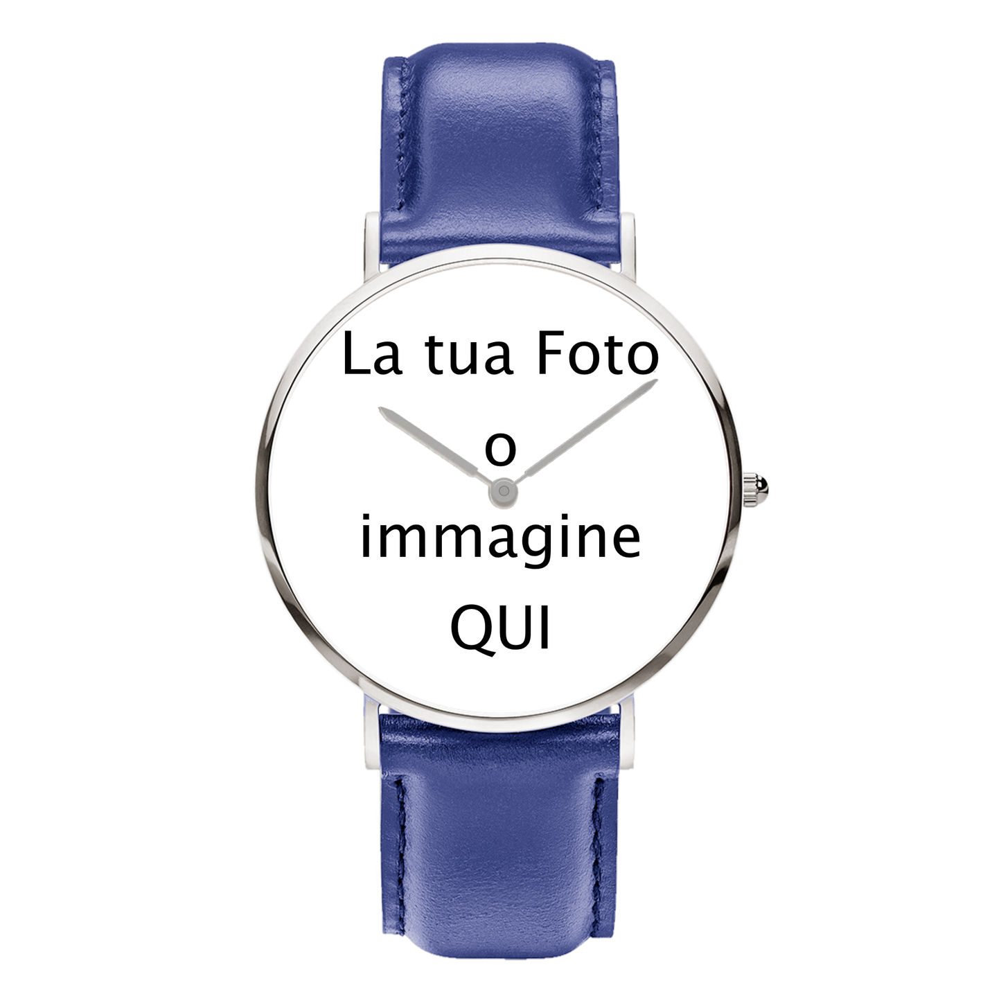 orologio da polso personalizzato con foto l'originale, idea regalo , natale , san valentino , festa del papà , compleanno , orologio al quarzo , resistente all'acqua , personalizzabile , carica la tua foto idea regalo originale , uomo donna , immagine , fotografia , accessorio moda mood watches