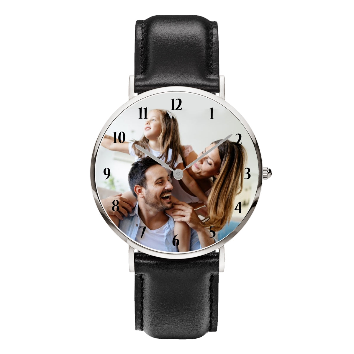 orologio da polso personalizzato con foto l'originale, idea regalo , natale , san valentino , festa del papà , compleanno , orologio al quarzo , resistente all'acqua , personalizzabile , carica la tua foto idea regalo originale , uomo donna , immagine , fotografia , accessorio moda mood watches
