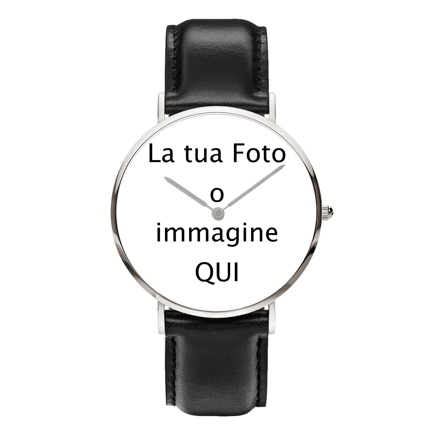 orologio da polso personalizzato con foto l'originale, idea regalo , natale , san valentino , festa del papà , compleanno , orologio al quarzo , resistente all'acqua , personalizzabile , carica la tua foto idea regalo originale , uomo donna , immagine , fotografia , accessorio moda mood watches