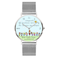 Idea regalo per maestra maestri insegnanti professori bambini orologio originale mood watches personalizzabile per maestra maestro scuola primaria elementare media orologi da polso maestra alunni