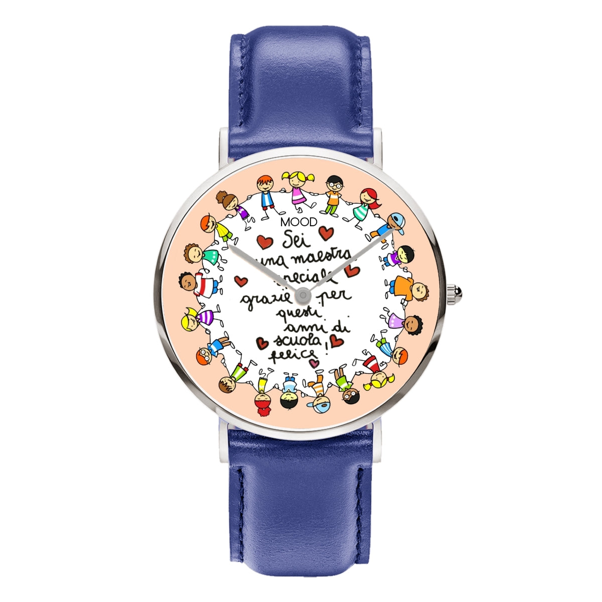 Idea regalo per maestra maestri insegnanti professori bambini orologio originale mood watches personalizzabile per maestra maestro scuola primaria elementare media orologi da polso maestra regalo fine anno scolastico