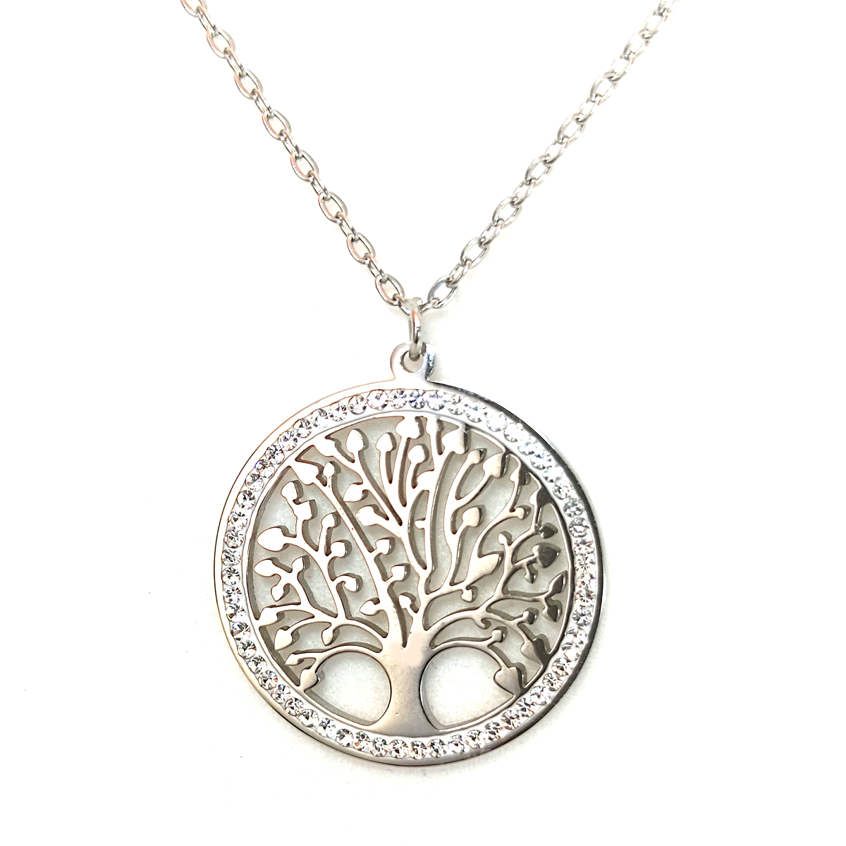 CIONDOLO ALBERO DELLA VITA OSSIDIANA IN ARGENTO 925 CIONDOLO ALBERO DELLA VITA OSSIDIANA IN ARGENTO 925