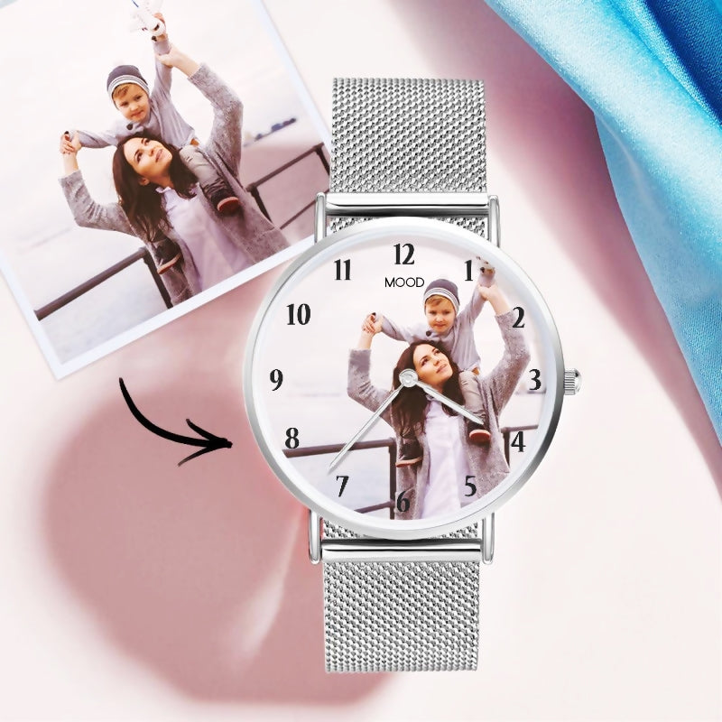 orologio con foto foto regalo orologio mood la tua foto sull'orologio da polso idea regalo